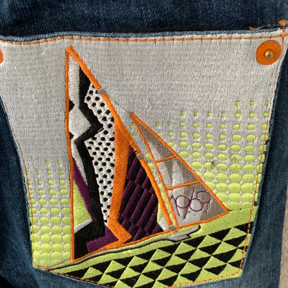 Vintage COOGI Embroidered Flare Jeans